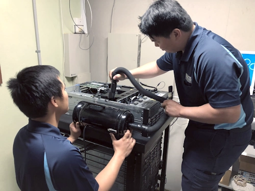 Data centre internal server cleaning vacuum